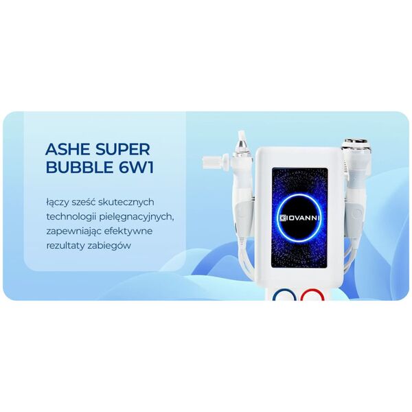 Activeshop Kombajn kosmetyczny Giovanni 6w1 Ashe Super bubble