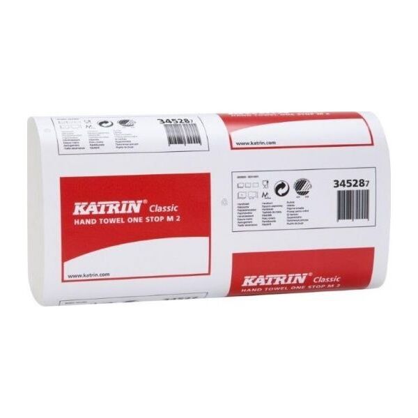 Katrin Katrin Classic Hand Towel Non Stop M2 Handy Pack, 80 mm, 203 mm, 120 mm, 270 g, 160 sheets, Paper