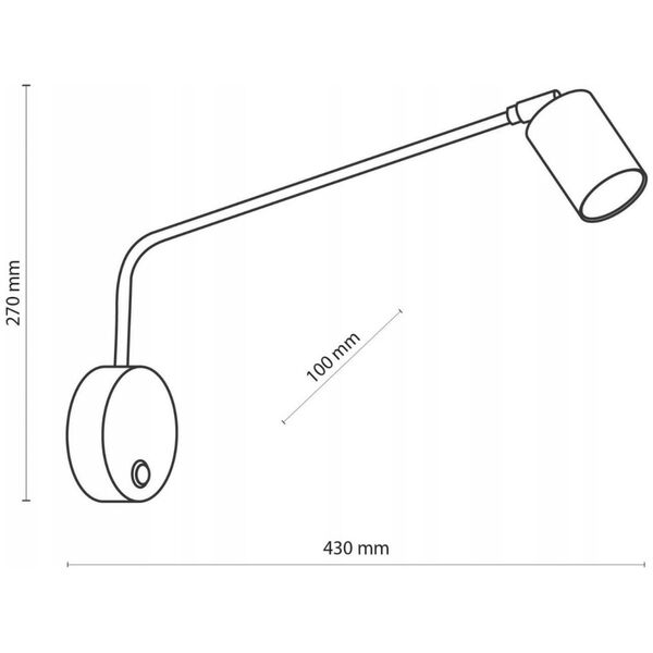 Kinkiet TK Lighting LAMP WALL LOGAN GU10 10W WH
