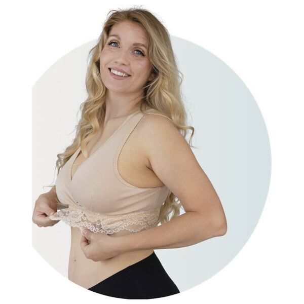 Carriwell CARRIWELL Organic Crossover Sleeping & Nursing Bra Honey M, 255100 14235240 5714399025517