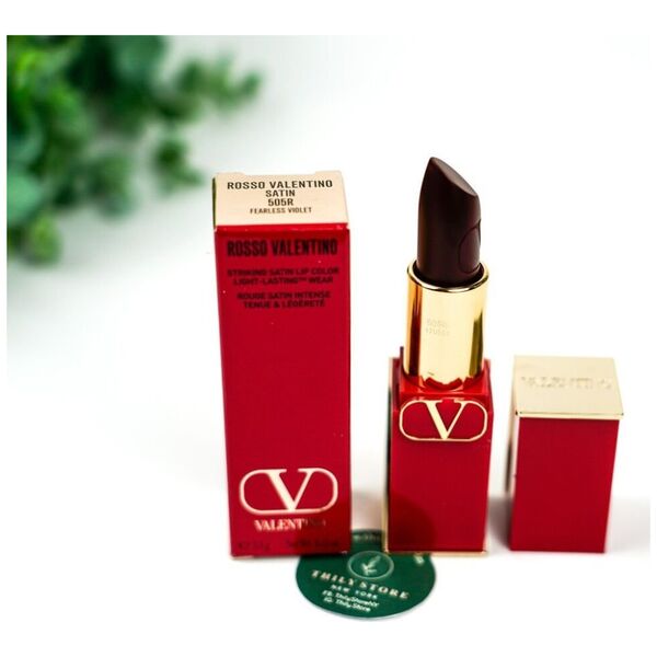 Valentino Valentino, Rosso, Σατέν Φινίρισμα, Κρεμ κραγιόν, 505R, Ξαναγεμιζόμενο, 3,5 g Για γυναίκες 14240136 3614273228886