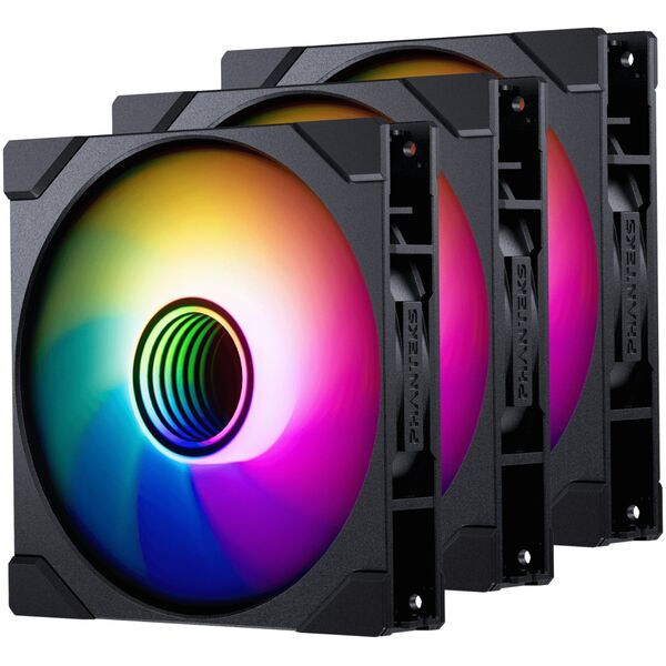 PHANTEKS M25 Gen2 PWM D-RGB Lüfter 3er-Pack - Reverse Blade, 140mm, schwarz