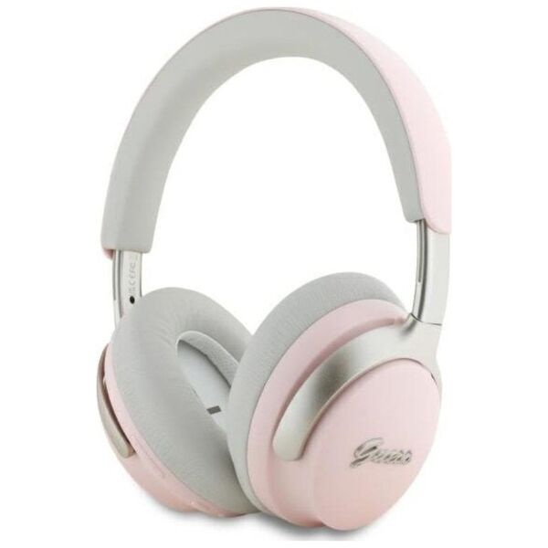 Guess słuchawki nauszne Bluetooth         ANC/ENC GUBHC22PSBCSMP różowy/pink DB Metal Script Logo