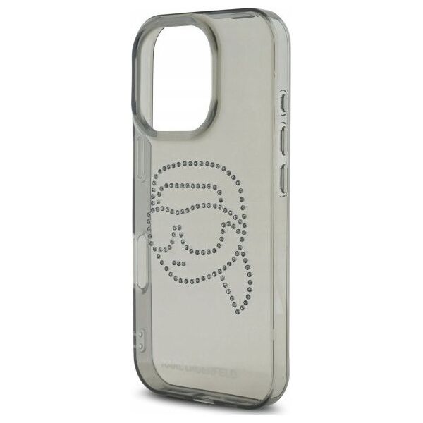 Karl Lagerfeld KLHCP16XHKHDCELK iPhone    16 Pro Max 6.9" czarny/black hardcase IML Rhinestones Karl Head