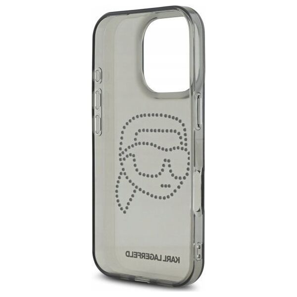 Karl Lagerfeld KLHCP16XHKHDCELK iPhone    16 Pro Max 6.9" czarny/black hardcase IML Rhinestones Karl Head