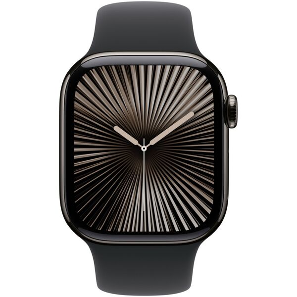Apple Watch Series 10 GPS Cell 42mm sl.ti. Sports b/w S/M