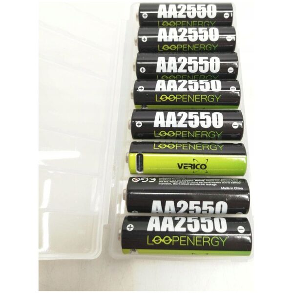 Verico LoopEnergy AA2550 8-Pack Rechargeable USB-C