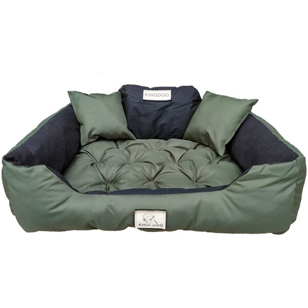 AIO FACTORY Legowisko personalizowane KINGDOG 115x95 zielone