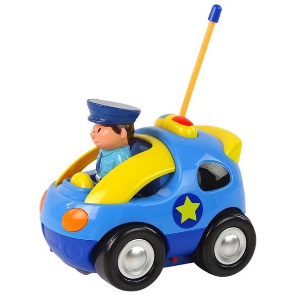 LeanToys Auto Dla Malucha Policja Zdalnie Sterowane R/C Światło Dźwięk
