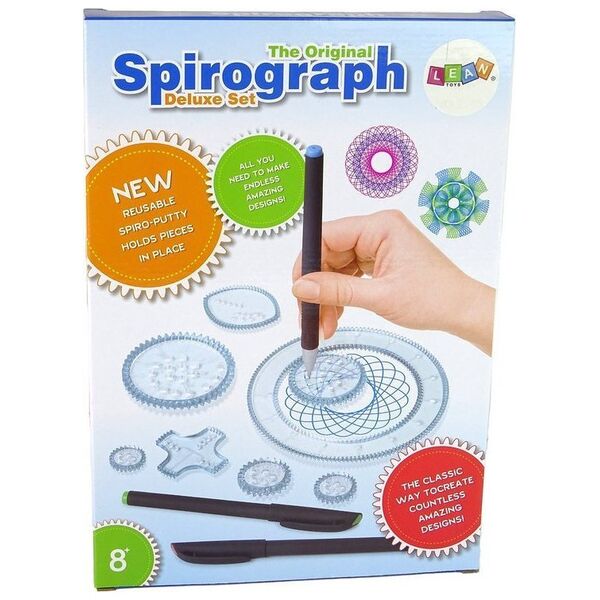 LeanToys Zestaw Edukacyjny Spirograf Pisaki