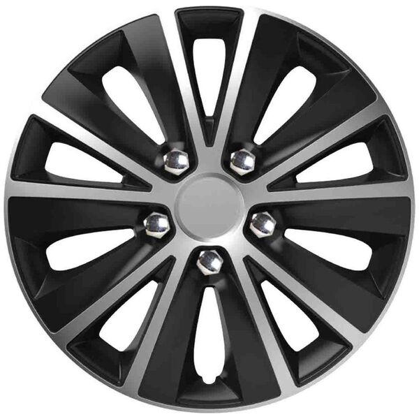 Kołpak Versaco Kołpak rapide nc 15" silver&black (czarno-srebrny) ze śrubami chrom
