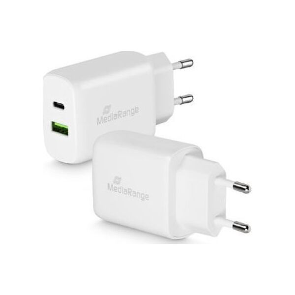Ładowarka MediaRange POWER ADAPTER USB/USB-C 25W/MRMA112 MEDIARANGE