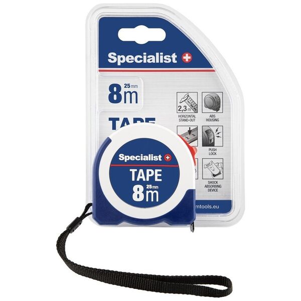 Specialist+ SPECIALIST+ TAPE ρουλέτας 8 m, 25 mm 14417786 4779039132278