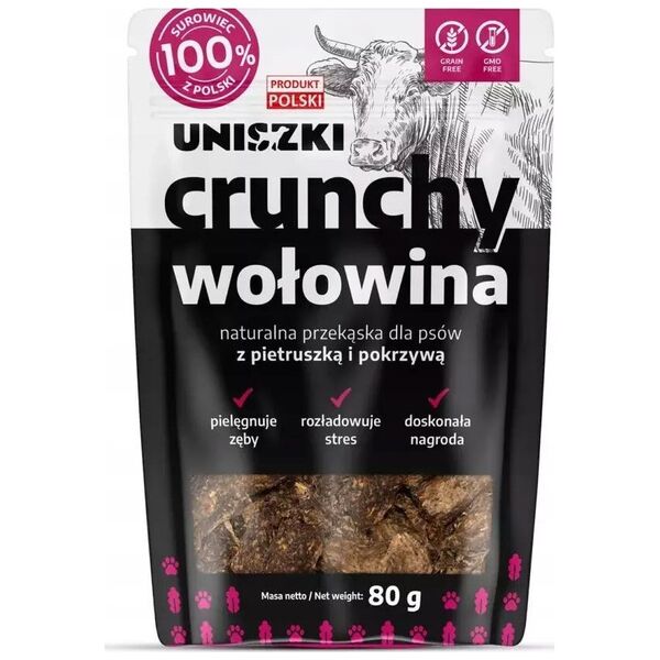 UNISZKI Crunchy królik - Mięta Pokrzywa 80g