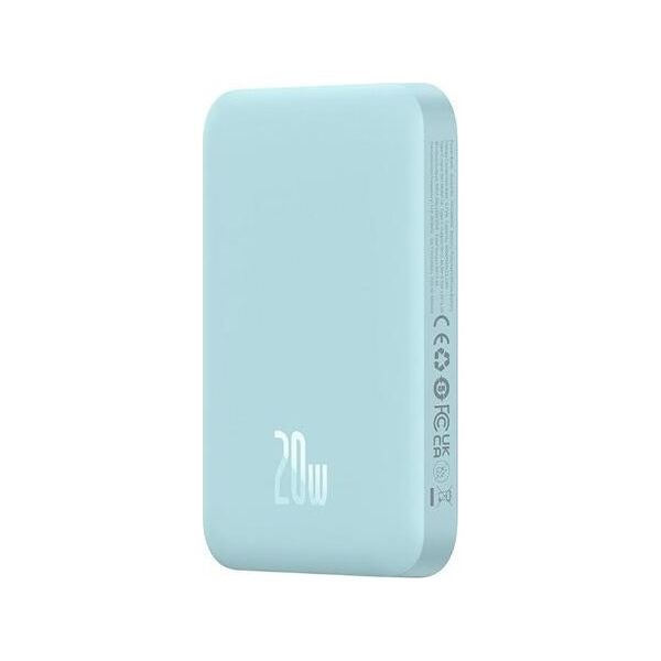 Powerbank Baseus OS-Baseus Magnetic Mini Air Wireless Fast Charge Power Bank 6000mAh 20W Galaxy Blue（With Simple Series Charging Cable Type-C to Type-C (20V/3A) 30cm White)