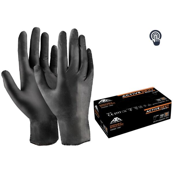 Γάντια νιτριλίου Xqisit Active Gear XL, 100 τεμ. 14032325 7630048203618