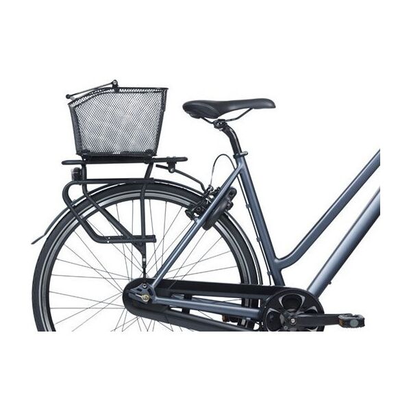 Kosz na bagażnik BASIL BASE XL REAR BASKET, MIK z adapterem do mocowania, Stalowy, Black (Eco Bottom) (NEW 2025)