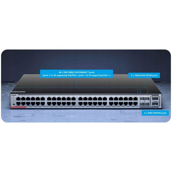 SWITCH POE RG-CS86-48MG4VS2QXS-UPD 48-PORTOWY SFP+ RUIJIE