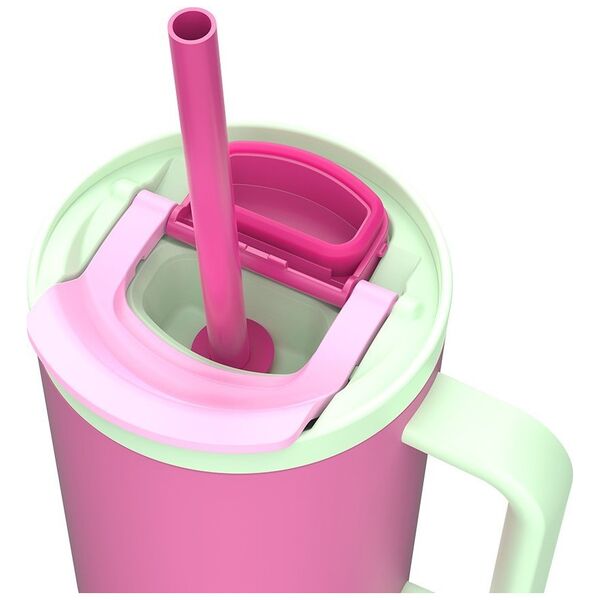 Kubek termiczny z teleskopową słomką Kambukka Rio Tumbler 950ml Bubblegum Mint