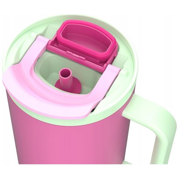 Kubek termiczny z teleskopową słomką Kambukka Rio Tumbler 950ml Bubblegum Mint