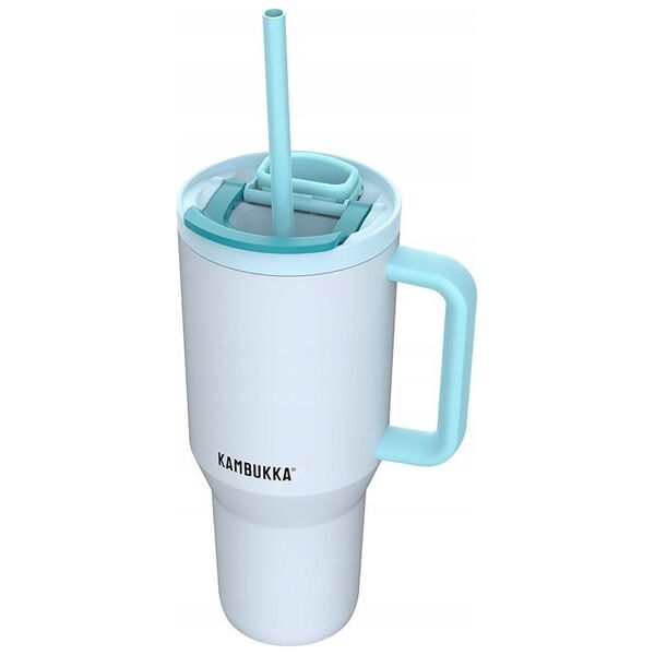 Kubek termiczny z teleskopową słomką Kambukka Rio Tumbler 950ml Frosty Coconut