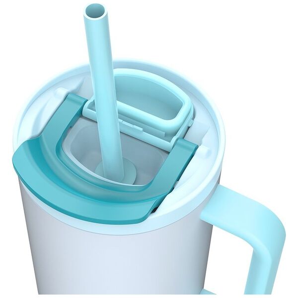 Kubek termiczny z teleskopową słomką Kambukka Rio Tumbler 950ml Frosty Coconut