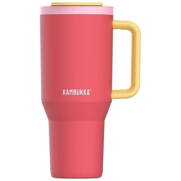 Kubek termiczny z teleskopową słomką Kambukka Rio Tumbler 950ml Pink Papaya