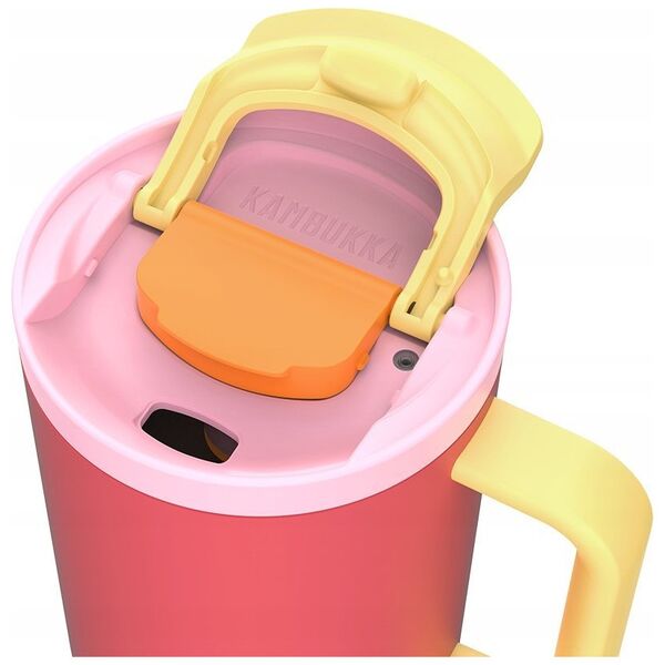 Kubek termiczny z teleskopową słomką Kambukka Rio Tumbler 950ml Pink Papaya