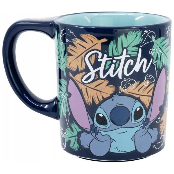 Disney Stitch - Nieprzewracalny kubek ceramiczny Dropsafe z kolekcji Ohana 300 ml