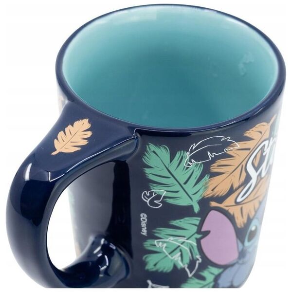 Disney Stitch - Nieprzewracalny kubek ceramiczny Dropsafe z kolekcji Ohana 300 ml