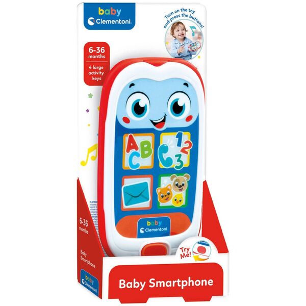 Clementoni TOY SMART ELECTRONIC PHONE 17912 14125433 8005125179121