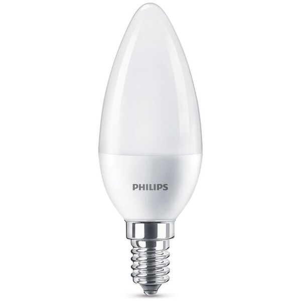 Philips LED 7W, 60W, B38, E14, WW, FR, ND RF