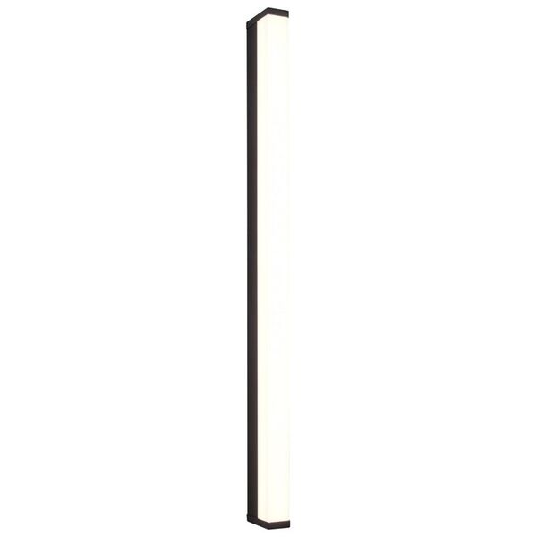 LED mirror light TRIO Fabio, IP44, 12W, 3000K, 1400lm, black, 80 x 3 cm