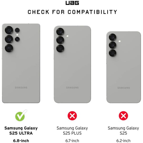 UAG Plyo Pro -  obudowa ochronna do Samsung Galaxy S25 Ultra 5G z wbudowanym modułem magnetycznym (ice/silver)