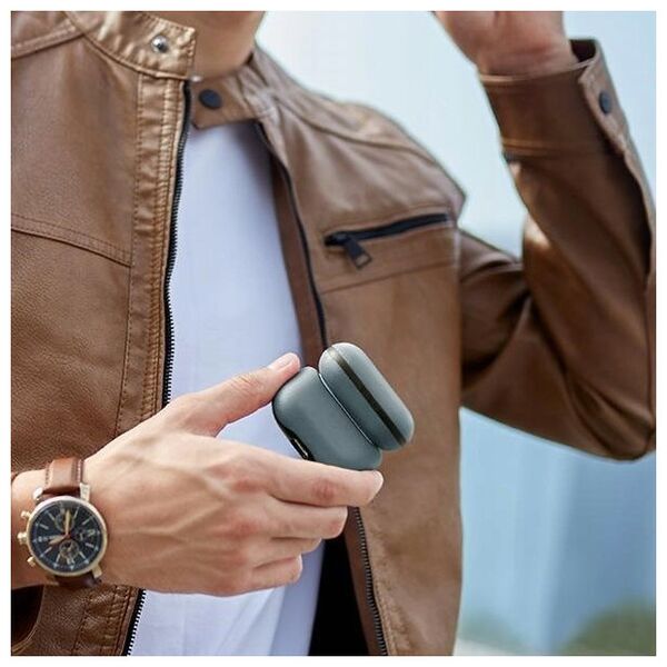 UNIQ Lyden DS - etui  ze sztucznej skóry do AirPods Pro 2 niebieskie/czarne - Gwarancja bezpieczeństwa. Proste raty. Bezpłatna wysyłka od 170 zł.