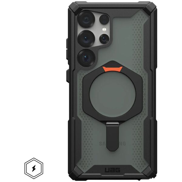 UAG Plasma XTE Magnet -  obudowa ochronna do Samsung Galaxy S25 Ultra 5G z wbudowanym modułem magnetycznym (black/orange)