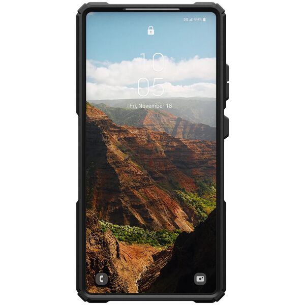 UAG Plasma XTE Magnet -  obudowa ochronna do Samsung Galaxy S25 Ultra 5G z wbudowanym modułem magnetycznym (black/orange)