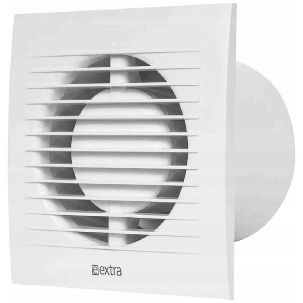 Household fan E-EXTRA EE100HT, DN100, with timer and humidity sensor