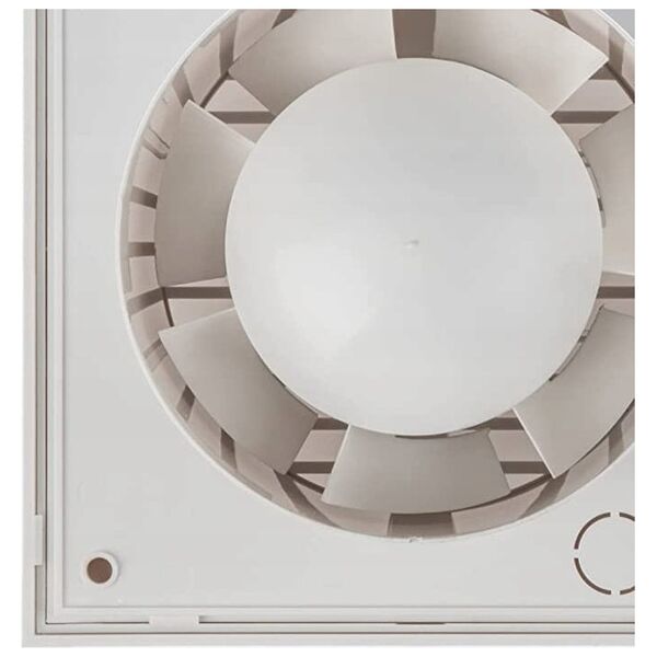 Household fan E-EXTRA EET100HT, DN100, with timer and humidity sensor