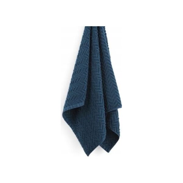 Bath towel SOREMA CHEVRON STORM, dark gray, 70 x 140 cm
