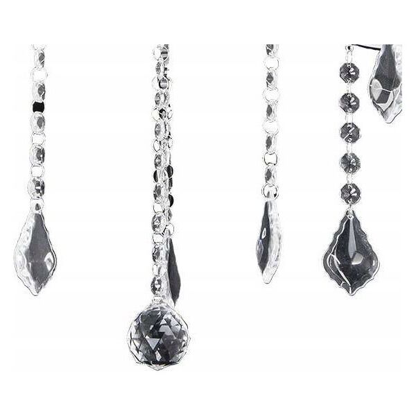Chandelier VENTI, E27, 4 x 60 W, E1285/4, chrome, o52 cm