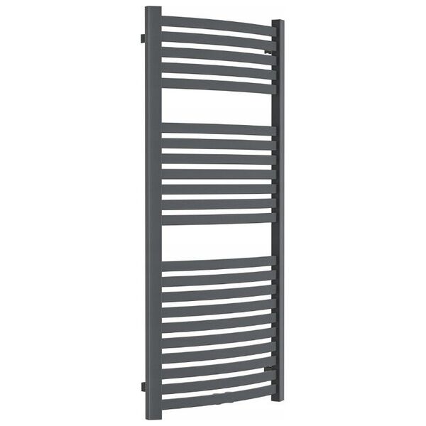 Towel dryer INVENA, 1200 x 540 mm, steel, graphite color.