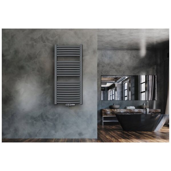 Towel dryer INVENA, 1000 x 540 mm, steel, black