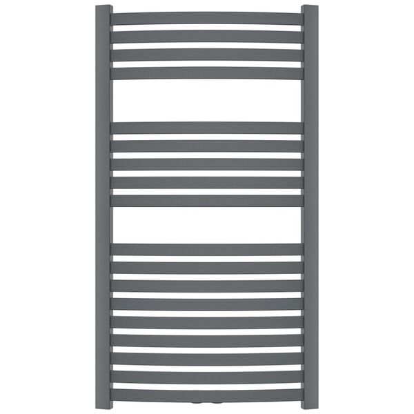 Towel dryer INVENA, 1000 x 540 mm, steel, graphite color.