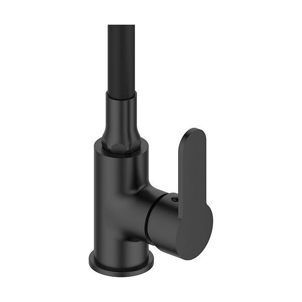 Sink faucet INVENA KSANTI, with 360deg rotating spout, black