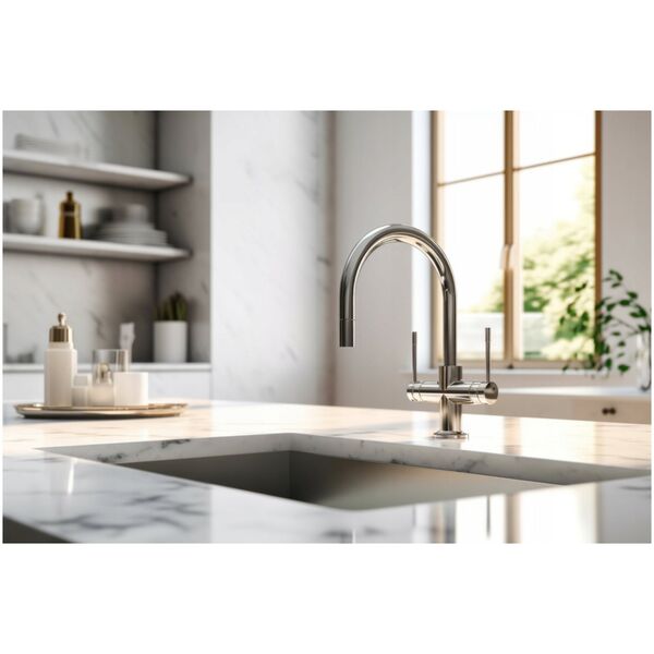 Sink mixer LIGARIA INVENA TREND, with flexible spout, chrome color.