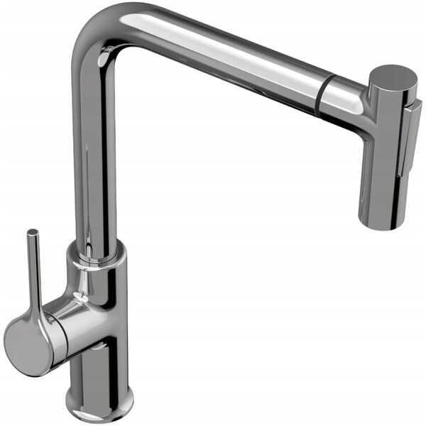 Sink mixer INVENA FARSALA, with pull-out spout, chrome color.