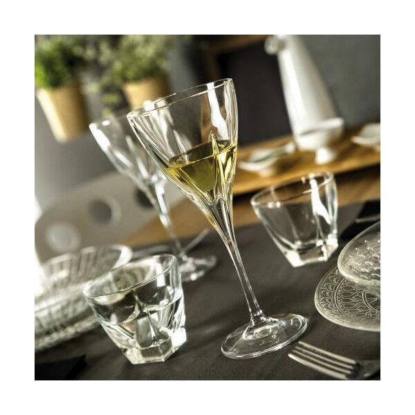 Crystal wine glasses RCR Fusion Goblet, 210 ml, 6 pcs.