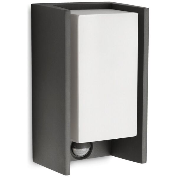 Outdoor wall light PHILIPS BRIDGE, IP44, 1 x E27, max 42 W, with motion sensor, 21.2x11.8 cm