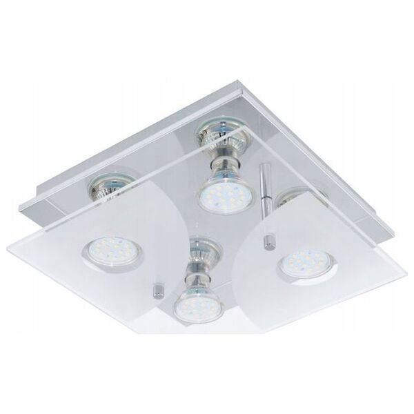 Ceiling lamp EGLO CABI, LED, 4 x 5 W, 4 x 240 lm, IP20, GU10, 25x25 cm